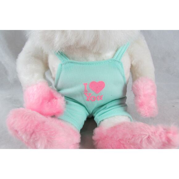 Pink Plush Gorilla in I Love You Outfit Stuffed Animal Romance Valentine Gift - Picture 3 of 6